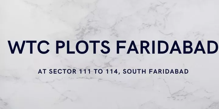 wtc plots faridabad