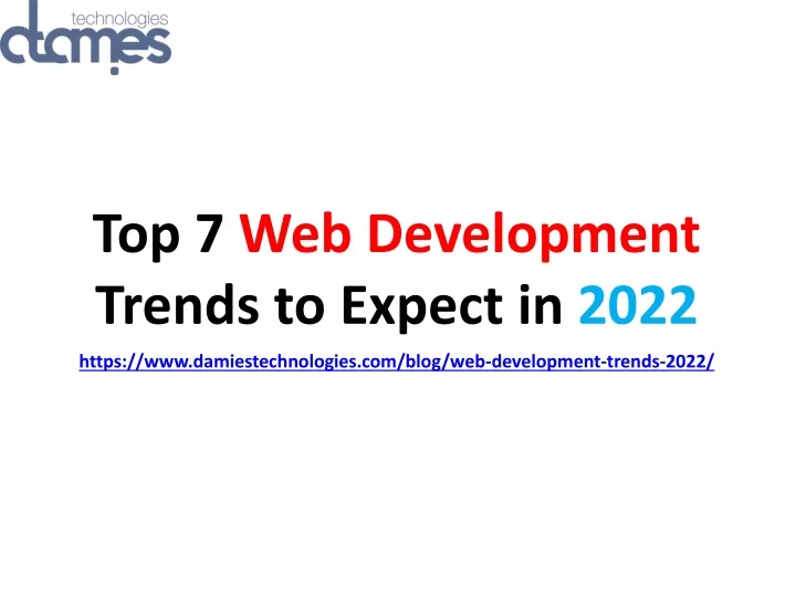 top 7 web development trends to expect in 2022