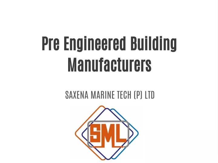 pre engineered building manufacturers