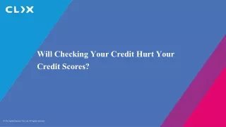 What affects my credit score