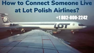 how to connect someone live at lot polish airlines