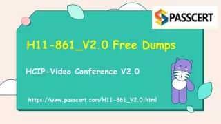 HCIP-Video Conference V2.0 H11-861_V2.0 Dumps