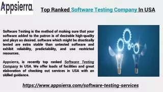 top ranked software testing company in usa