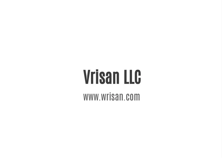 vrisan llc www wrisan com