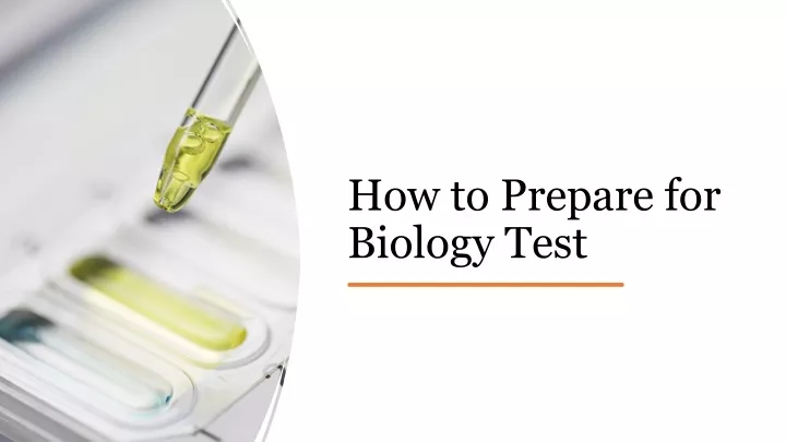 how to prepare for biology test