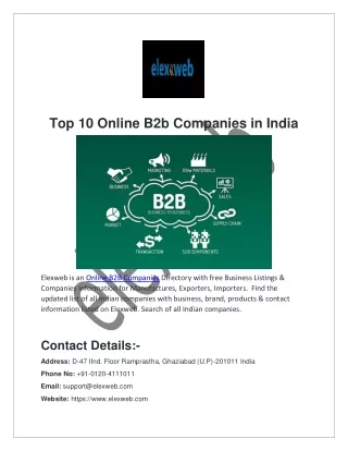 Online B2B Companies