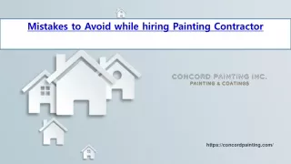 mistakes to avoid while hiring painting contractor