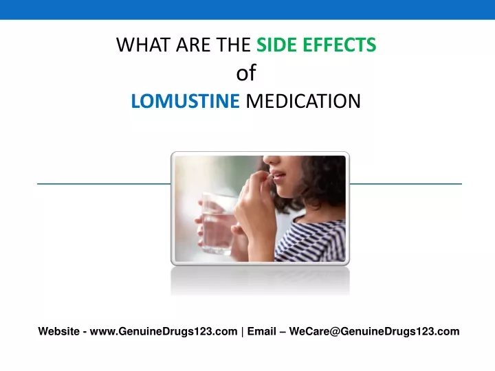 what are the side effects of lomustine medication