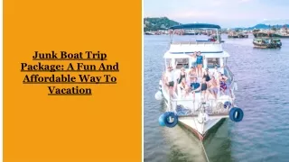 junk boat trip package