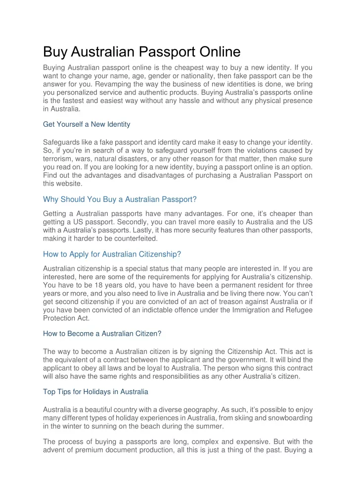 buy australian passport online buying australian