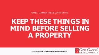 g o e l g a n g a d e v e l o p m e n t s