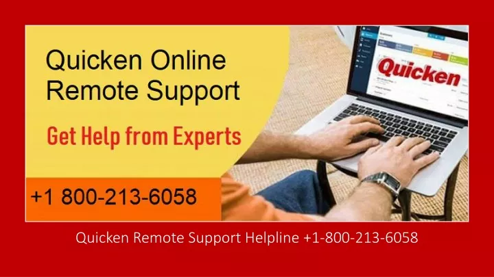 quicken remote support helpline 1 800 213 6058