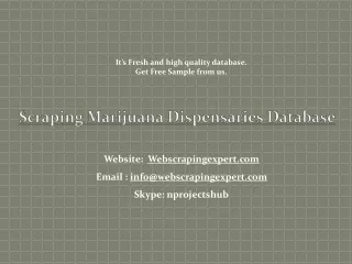 scraping marijuana dispensaries database