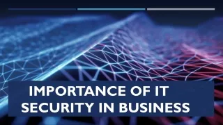 Importance of IT Security in Business