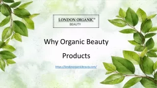 Organic beauty products