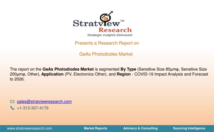 presents a research report on gaas photodiodes