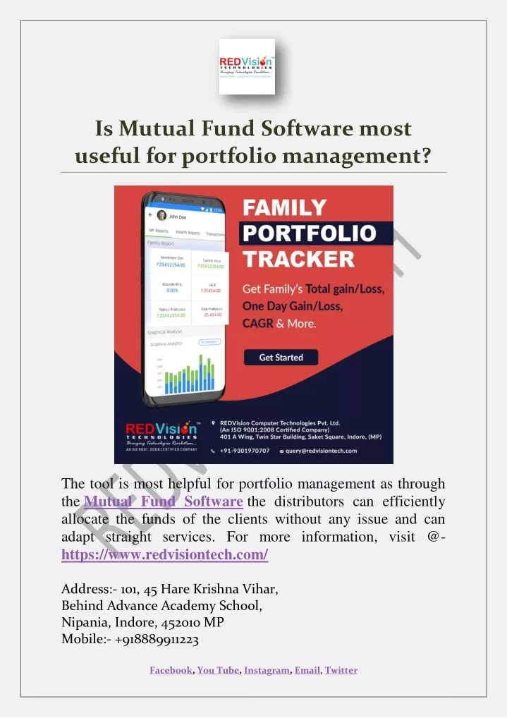 is mutual fund software most useful for portfolio