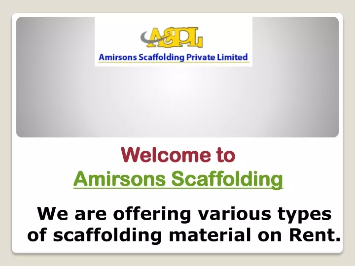 welcome to amirsons scaffolding