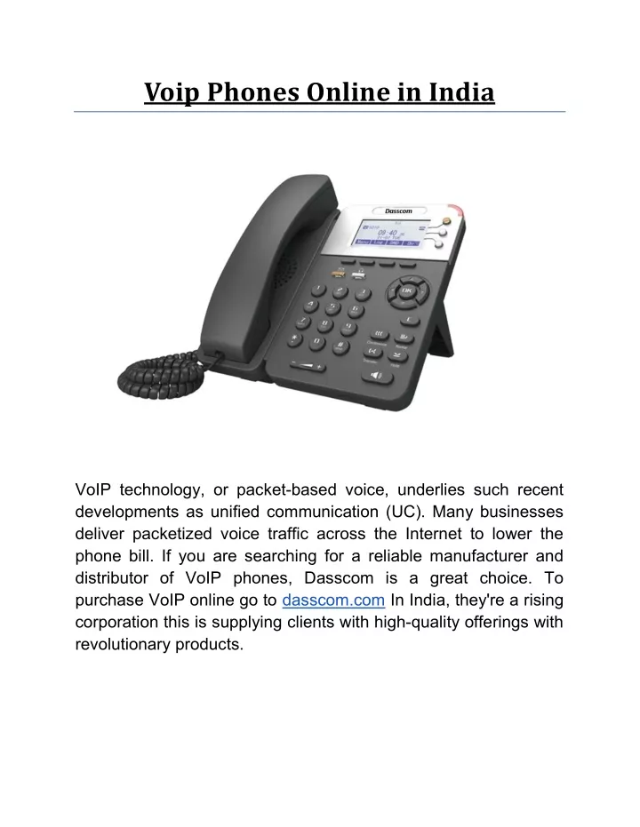 voip phones online in india