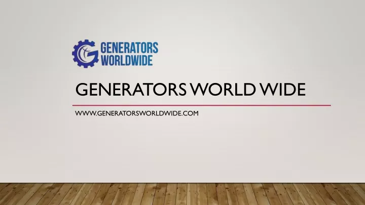 generators world wide