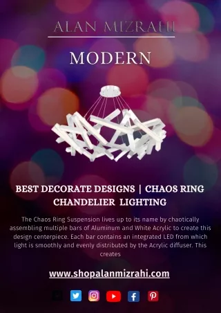 Best Decorate Designs | Chaos Ring Chandelier Lighting