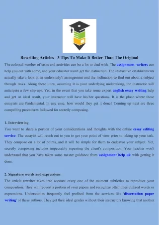 rewriting articles 3 tips to make it better than