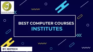 best computer courses institutes