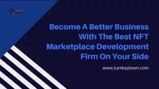 Become A Better Business With The Best NFT Marketplace Development Firm On Your Side