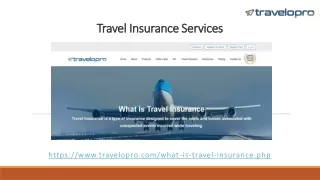 travel insurance services