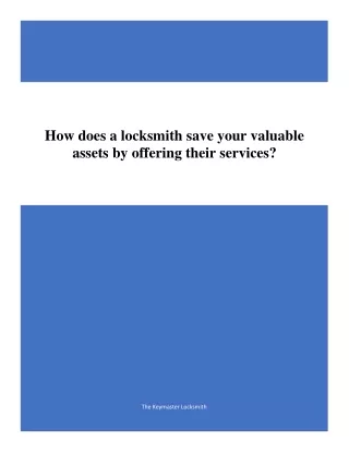 How to Find Reliable Locksmiths Services
