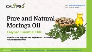 Supplier Of 100% Pure Moringa Oil