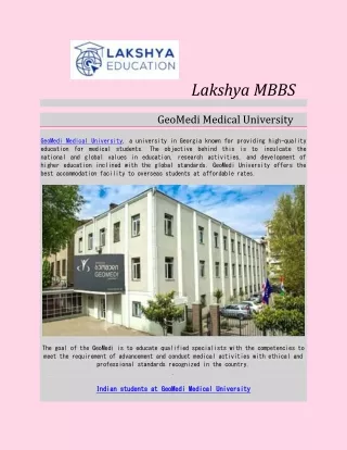 GeoMedi Medical University