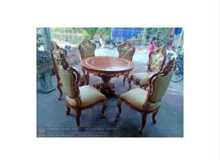 Bộ bàn ghế ăn gỗ tự nhiên - công ty cổ phần đồ gỗ hải minh