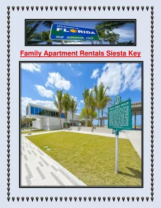 Family Apartment Rentals Siesta Key