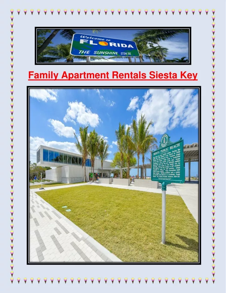 family apartment rentals siesta key