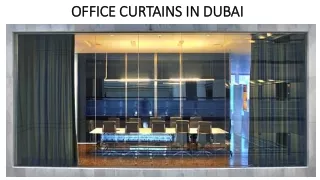 office curtains in dubai