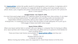 this epson printer carries lab quality results