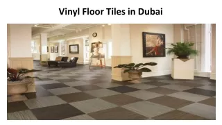 Vinyl Floor Tiles in Dubai