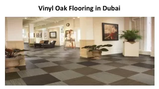 Vinyl Oak Flooring in Dubai