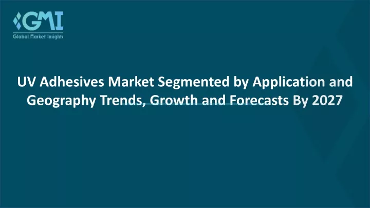 uv adhesives market segmented by application