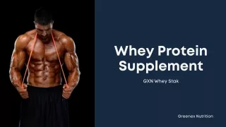 Purchase Whey Protein Supplement For Ideal Muscle Growth | GXN