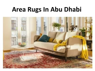 Area Rugs In Abu dhabi