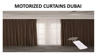 MOTORIZED CURTAINS DUBAI