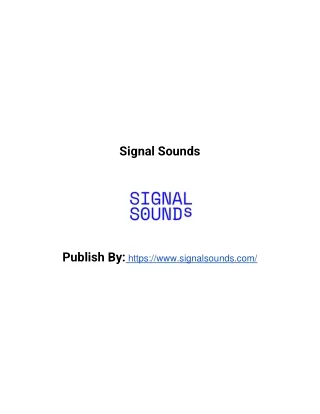 signal sounds