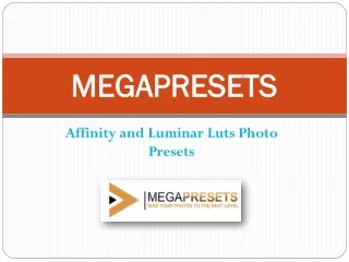Megapresets | Affinity Photo - Advanced Mega Bundle - 2000  Presets!