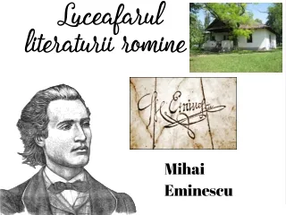 Prezentare marele luciafar a literaturii romine