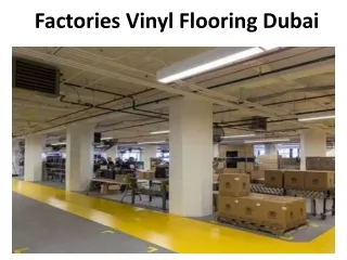 Factories Vinyl Flooring Dubai
