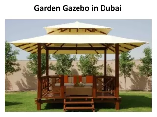 Garden Gazebo in Dubai