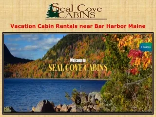 Vacation Cabin Rentals near Bar Harbor Maine