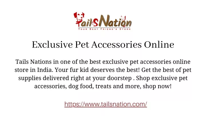 exclusive pet accessories online
